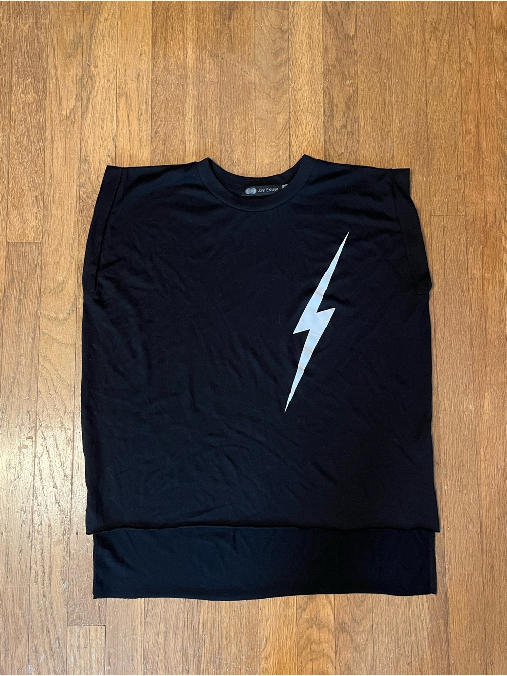 Black Lightning Bolt Graphic Women's Shirt